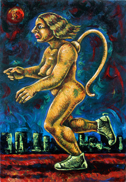 Joggeuse 2015 oil/canvas -  collection privée/private collection