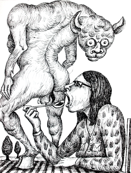 "Miam" 2015 - 24 x 32 cm - ink/paper - DM for more infos