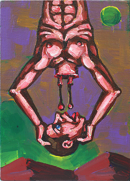 L'auto-vampire 2021 - acryl/canvas / collection privée/private collection