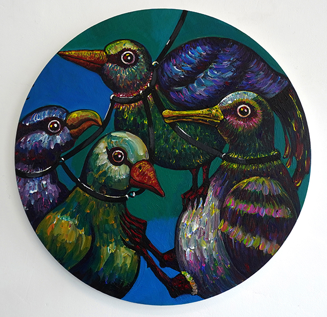 Oiseaux SM 2022 - 50 x 50 cm - acryl/canvas - DM for more infos