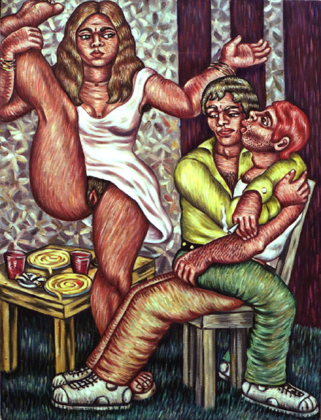 Et moi ? (from T. of Finland) 2004 - 89 x 116 cm - oil/canvas - DM for more infos