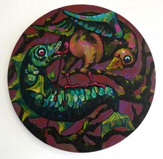 Oiseau-scato 2022 - 50 x 50 cm - acryl/canvas - DM for more infos