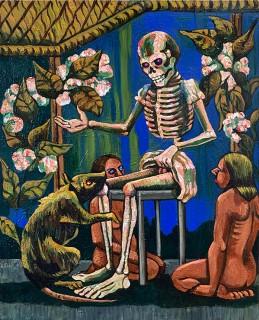 "La chatte de la mort" 2023 81 x 65 cm - acryl/canvas - DM for more infos