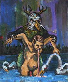 "L'esprit du lac" 2024 - 38 x 46 cm - acryl/canvas - DM for more infos
