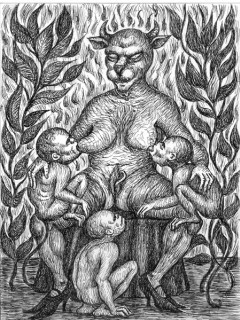 Diable 2 2011 - 24 x 32 cm - ink/paper - collection privée/private collection