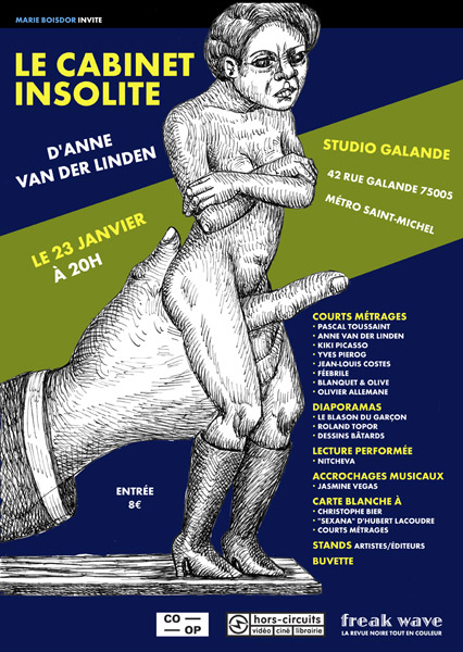Soirée évènement au Studio Galande: "Le cabinet insolite d'Anne van der Linden"