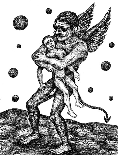 La dernière promenade 2014 - ink/paper - collection privée/private collection