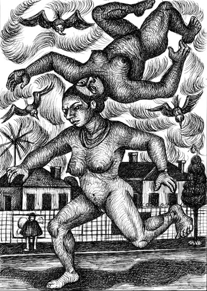 Jogging 2014 - 21 x 29,7 cm - ink/paper - collection privée/private collection
