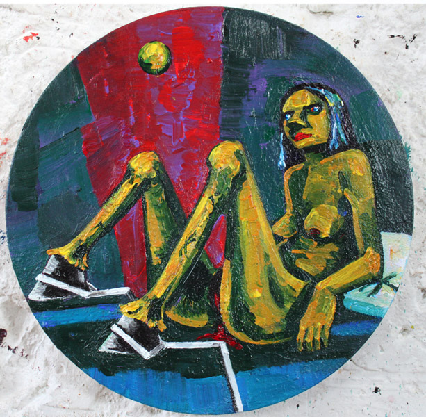 Les étriers 2015/2020 - 30 x 30 cm - acryl/canvas - collection privée/private collection