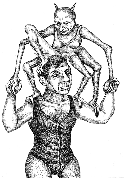 Economie domestique 5 2015 - 15 x 21 cm - ink/paper - collection privée / private collection